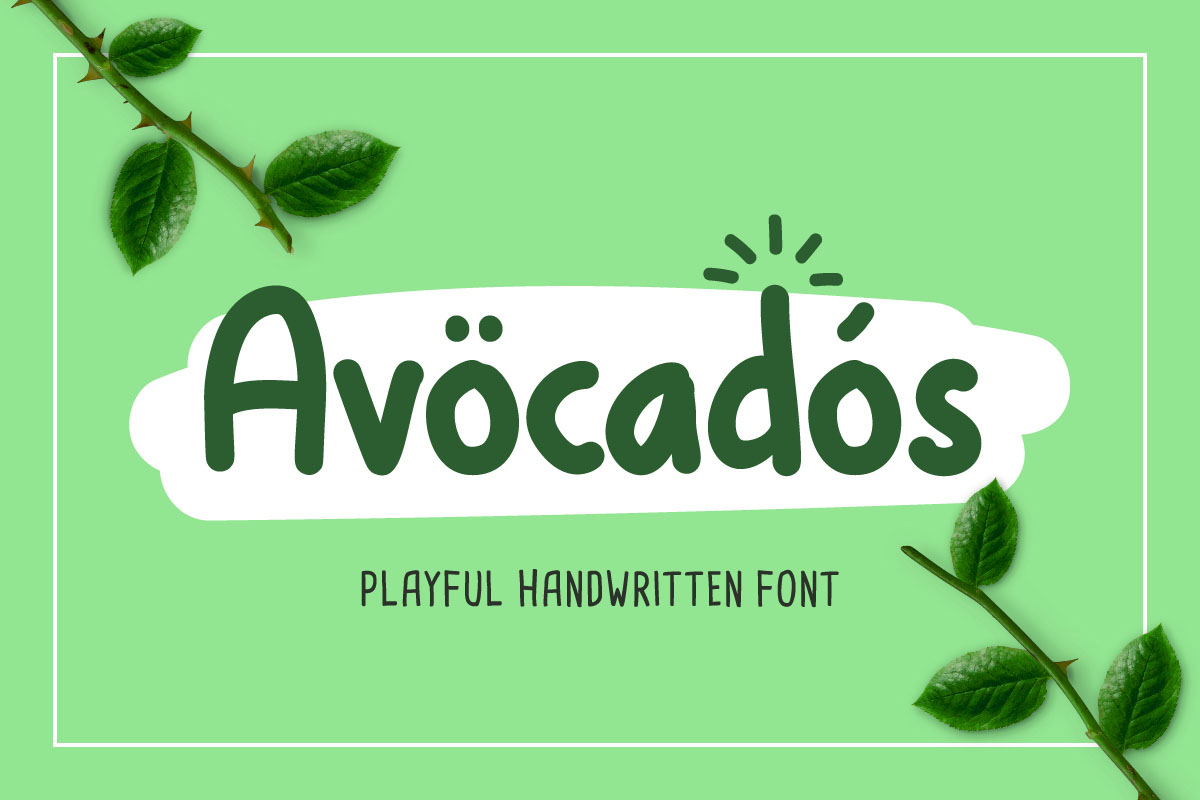 Avocados Font插图