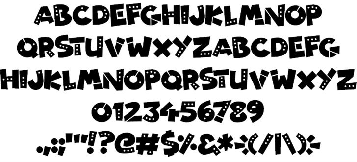 Patchy Robots font插图1 Patchy Robots font插图1