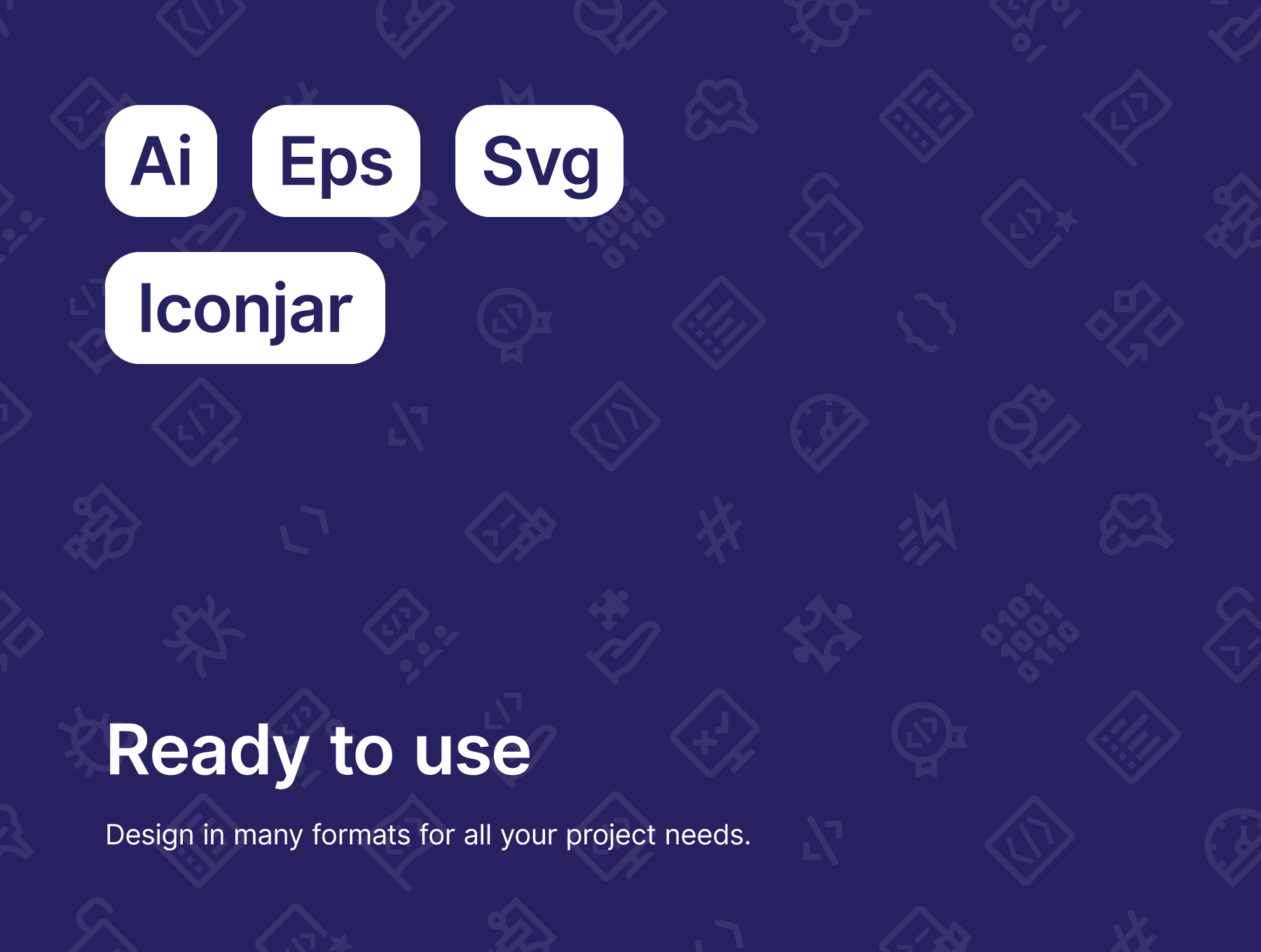 素材库下午茶：编码开发写代码主题图标素材下载[Ai]插图(4)