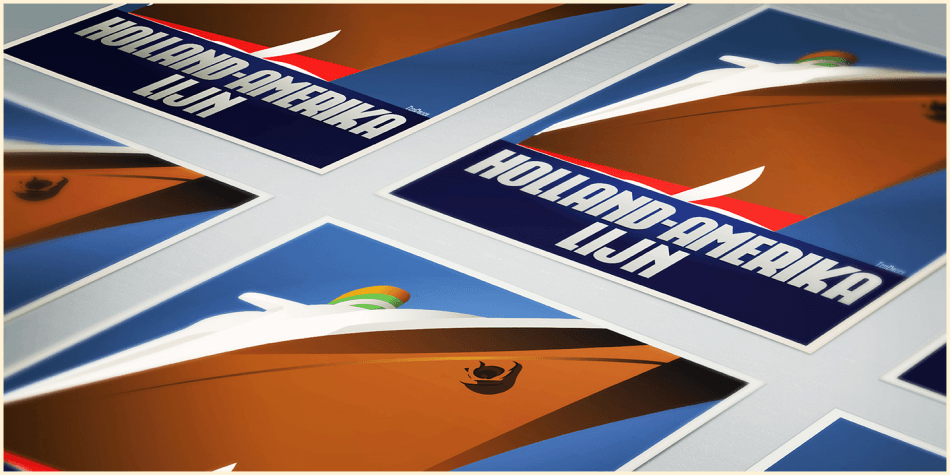 America Line Font插图3