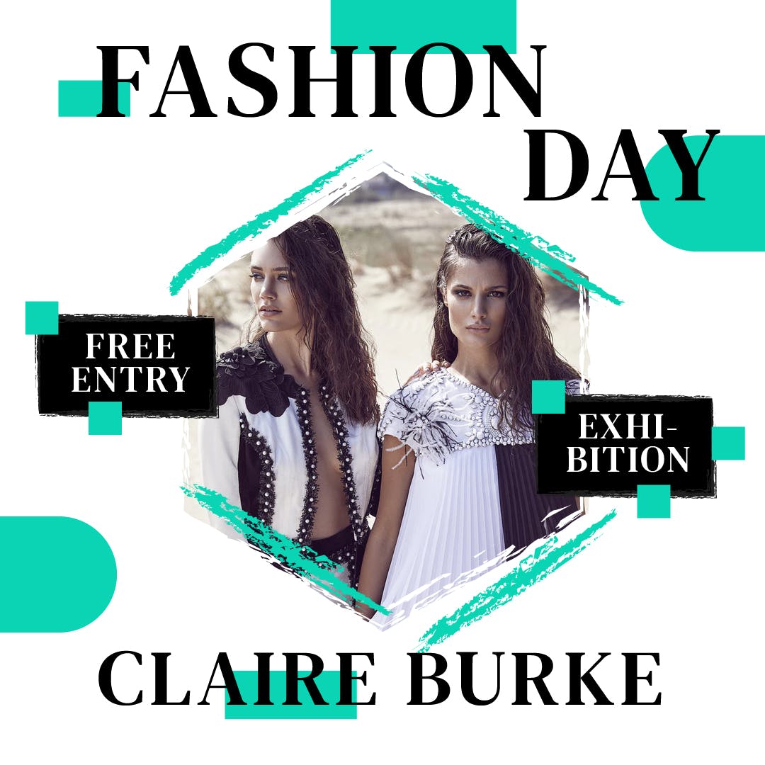 时尚品牌社交媒体推广设计模板素材库精选素材 Fashion Exhibition Media Banners插图(3)