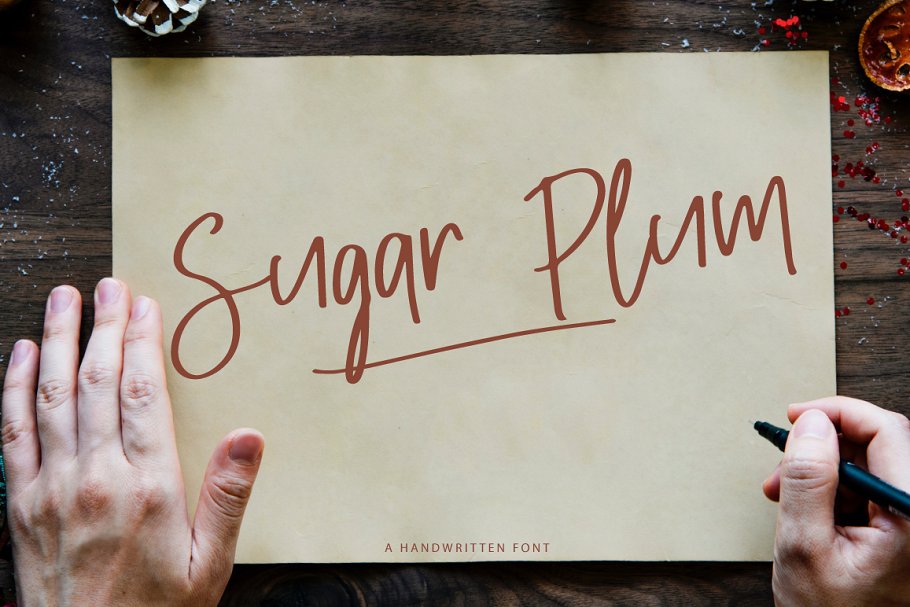 Sugar Plum with Extra Doodle Font插图1