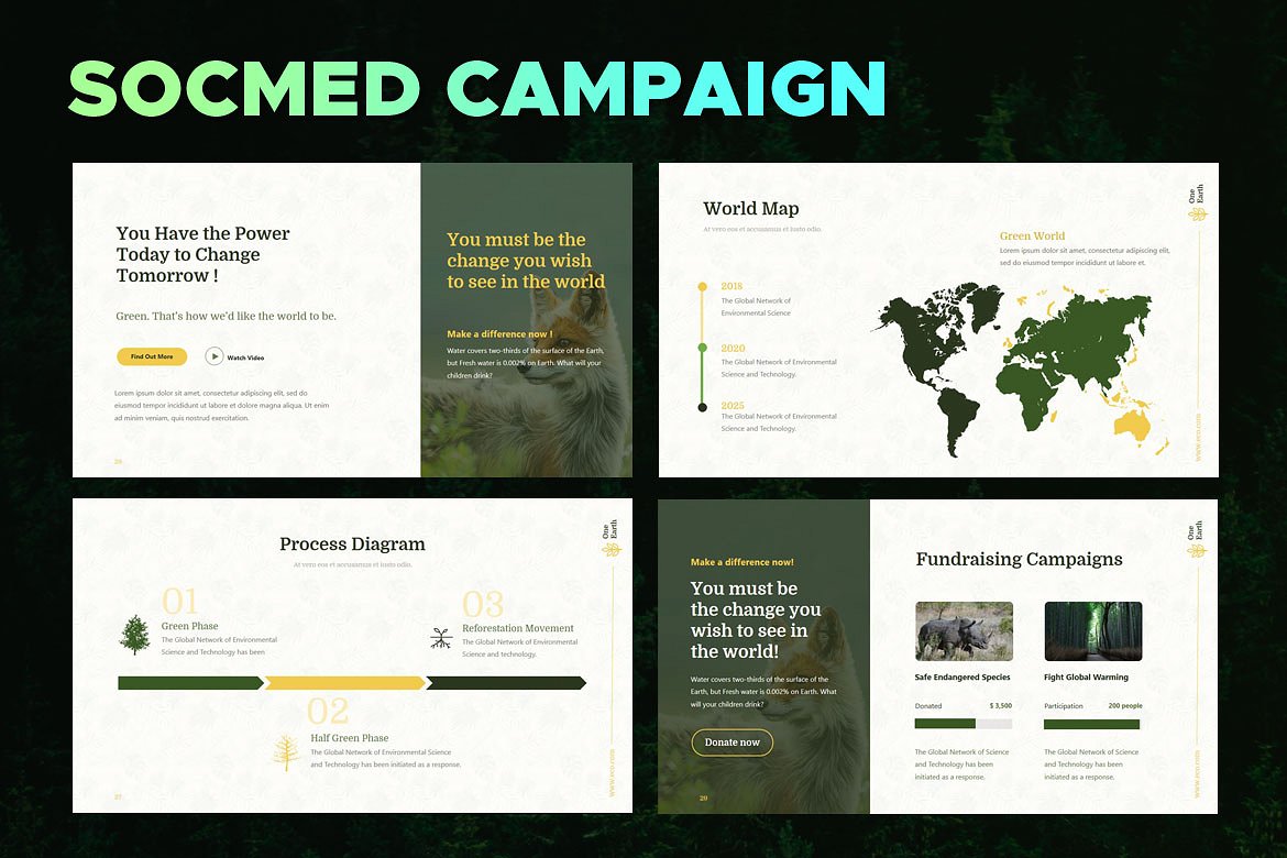 生态环境主题相关的 – PPT模板插图(6)