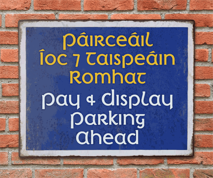 Irish Penny font插图