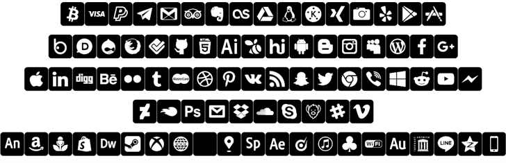 font social media font插图1