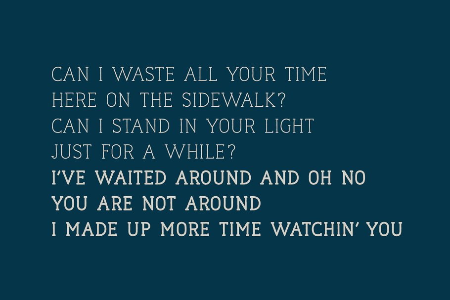 纯真舒适的手写衬线英文字体  Naive Line Font Pack插图(7)