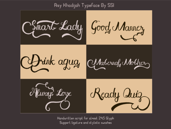 Aisy Khadijah Font插图3