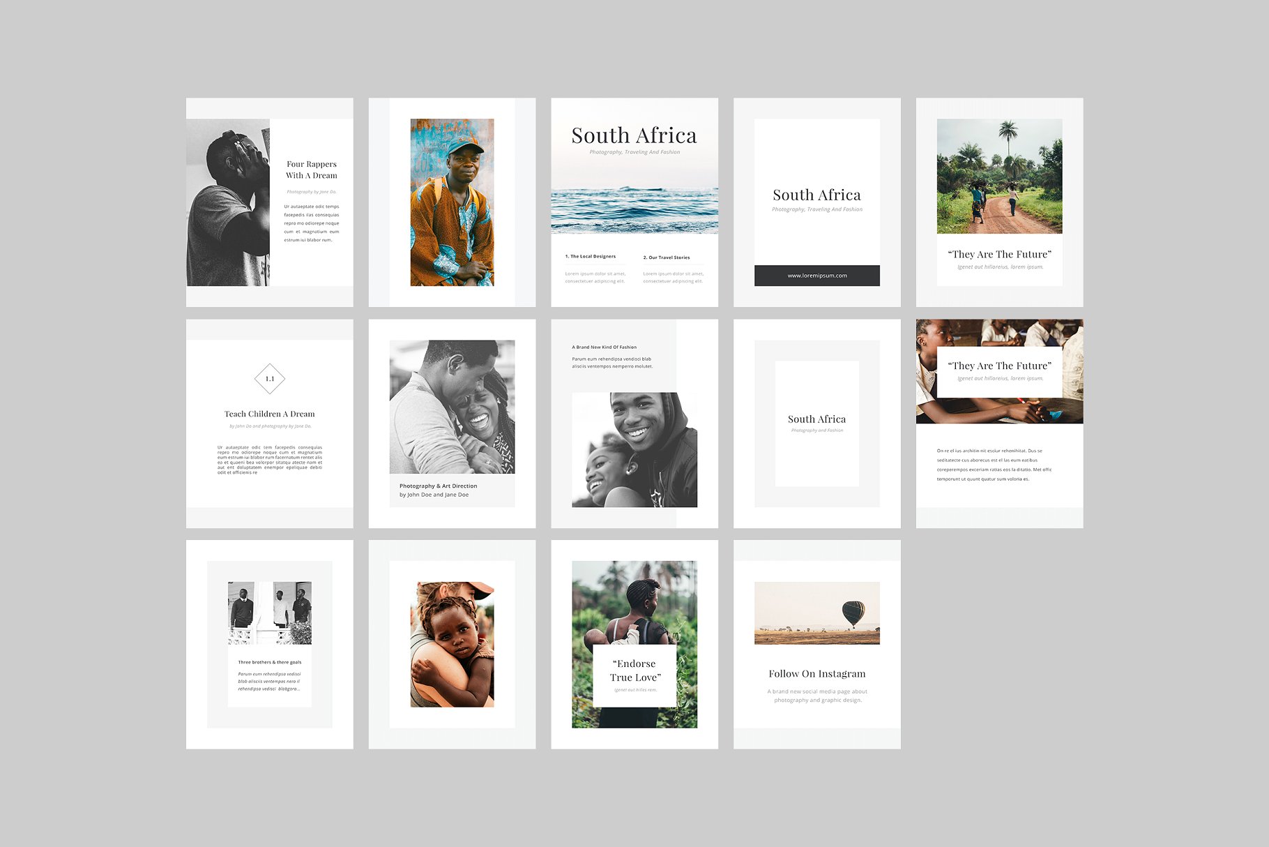 多用途社交媒体贴图故事模板素材库精选 Africa Social Media Templates插图(7)