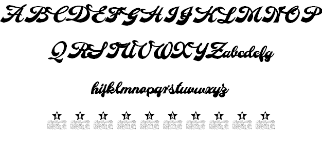 Makeup Personal Use font插图2