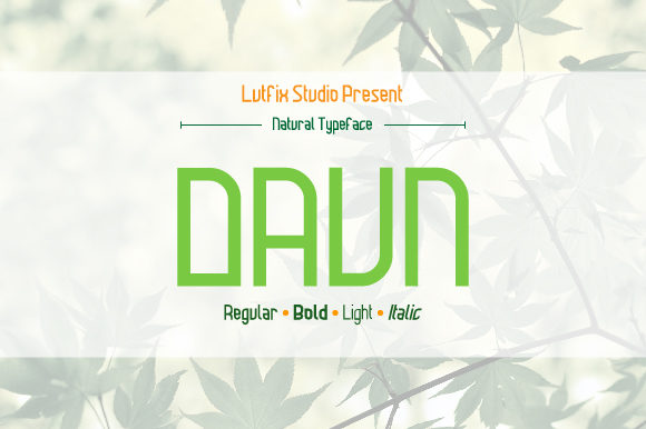 Daun Family Font插图