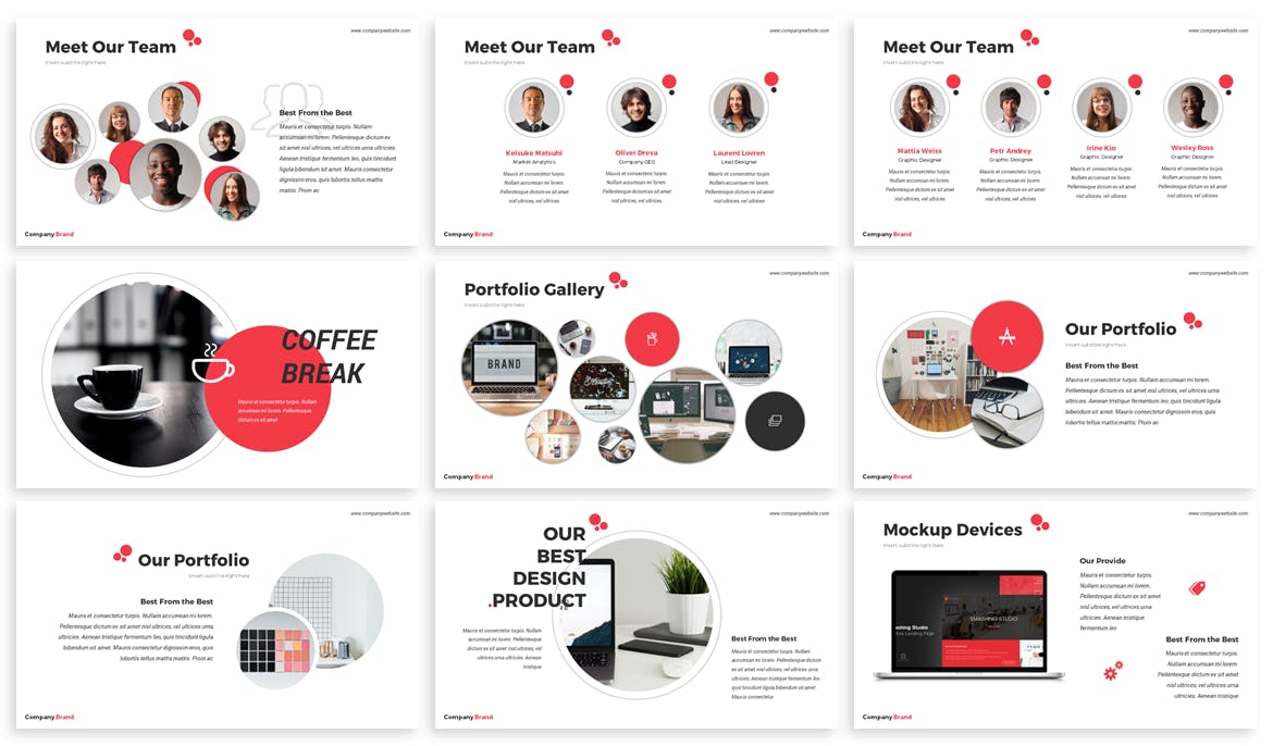 经典简约公司简介PPT幻灯片模板 Qreon – Business Powerpoint Template插图(2)