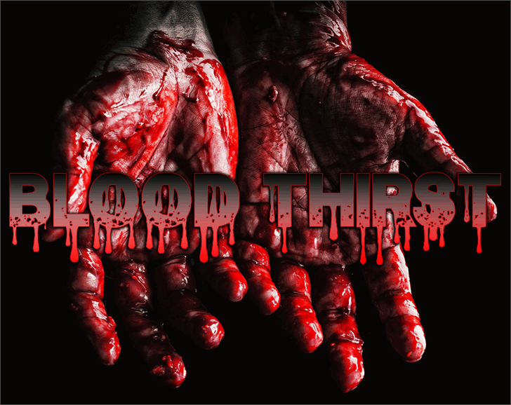 Blood Thirst font插图 Blood Thirst font插图