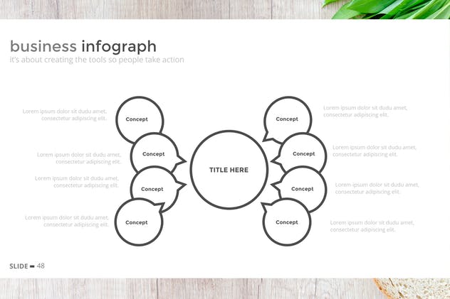 项目规划方案PPT演示幻灯片设计模板 Black White Project Vol. 1 Powerpoint插图(5)