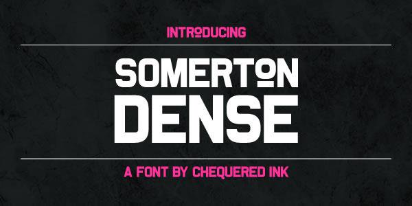 Somerton Dense font插图 Somerton Dense font插图