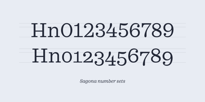 粗衬线英文印刷排版字体Sagona Font Family插图(7)