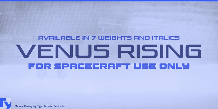 Venus Rising Font Family插图