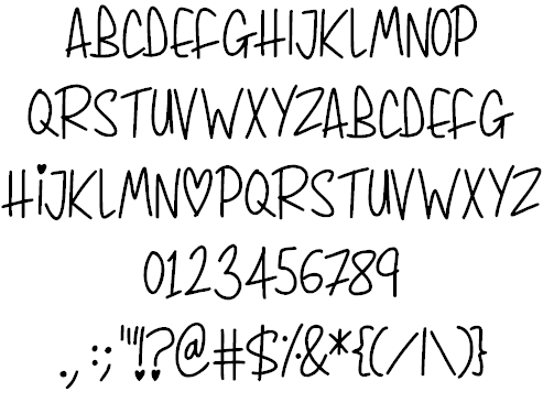 Whimsical Lovelies font插图1 Whimsical Lovelies font插图1