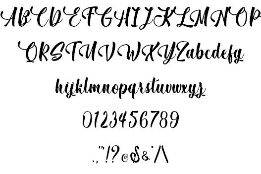 December Pastel – Personal Use font插图1 December Pastel – Personal Use font插图1