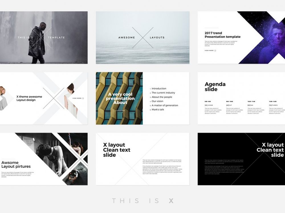创意幻灯片模板免费装 X Multipurpose Presentation插图(2)