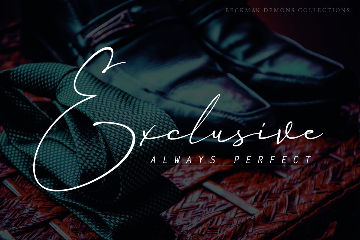 Beckman Demons – Signature Font插图2