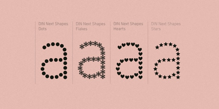 DIN Next Shapes Font Family插图3