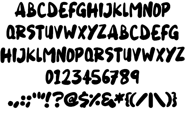 Blueberry font插图1 Blueberry font插图1