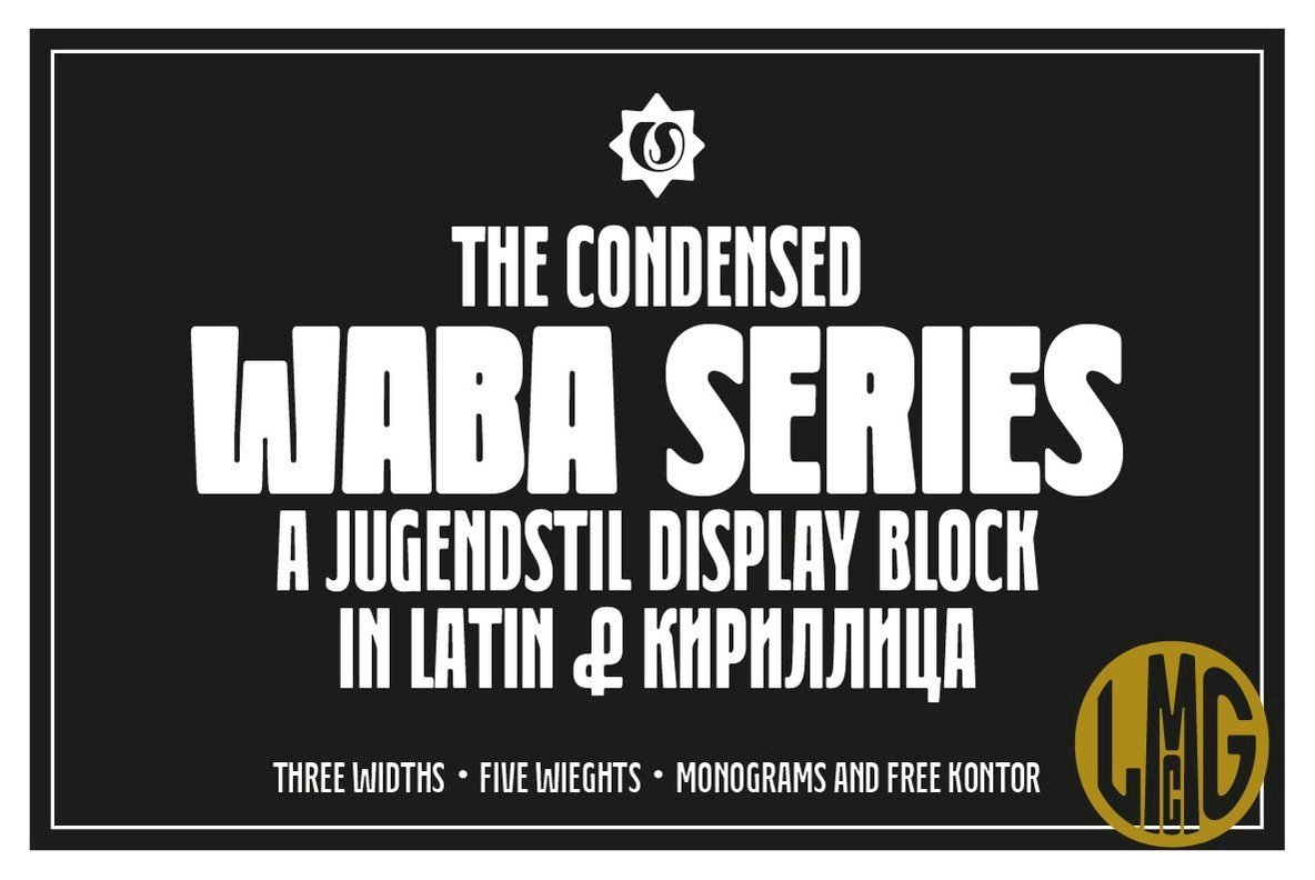 Waba Font Family插图