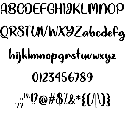 Good Unicorn font插图1