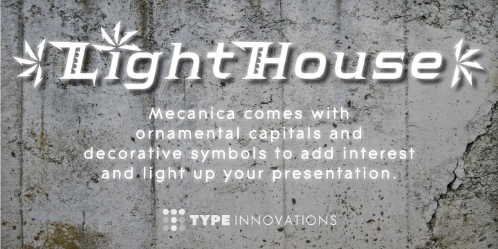 Mecanica Font Family插图2