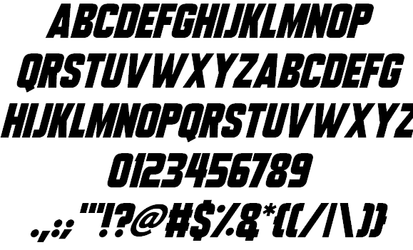 Tech Headlines font插图2