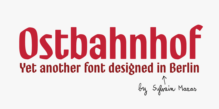 Ostbahnhof Font Family插图
