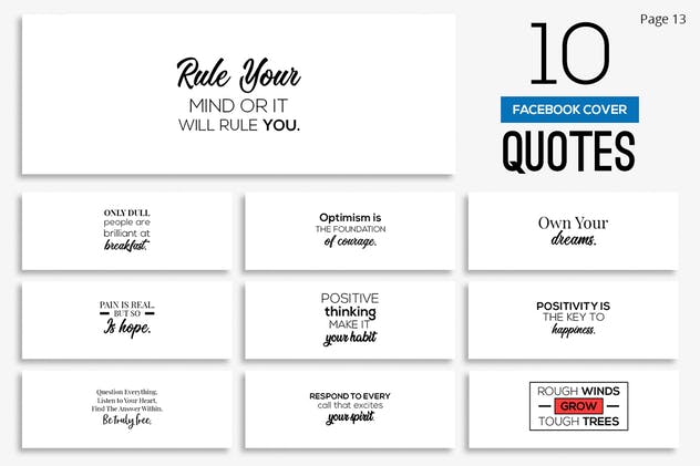 200款Facebook封面引语设计模板素材库精选 200 Facebook Cover Quotes插图(13)