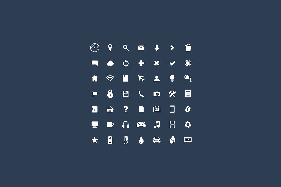 扁平风格矢量图标 Flat Icon Set插图(3)