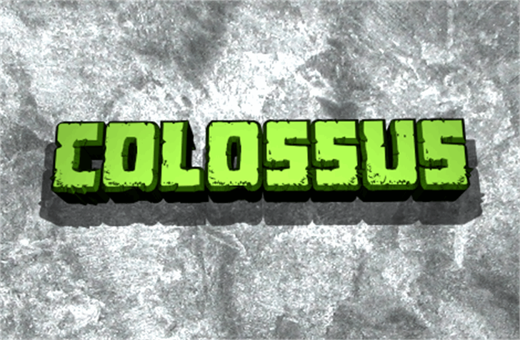 Colossus font插图