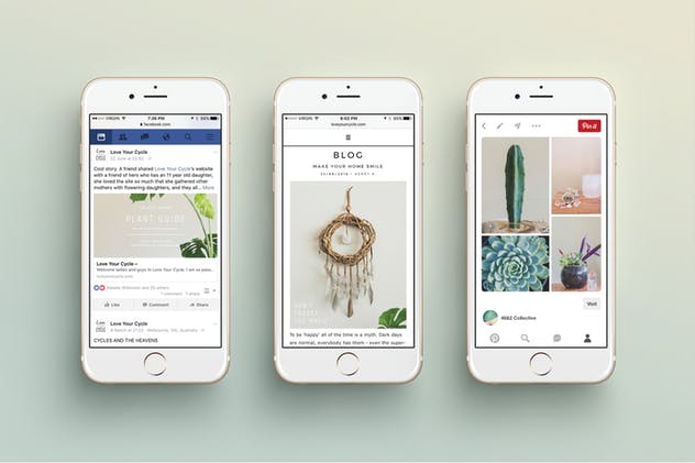 现代简洁风格多用途社交媒体贴图模板素材库精选 NATURALIS Social Media BUNDLE插图(9)