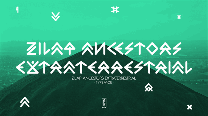 Zilap Extraterrestrial Acestors font插图 Zilap Extraterrestrial Acestors font插图
