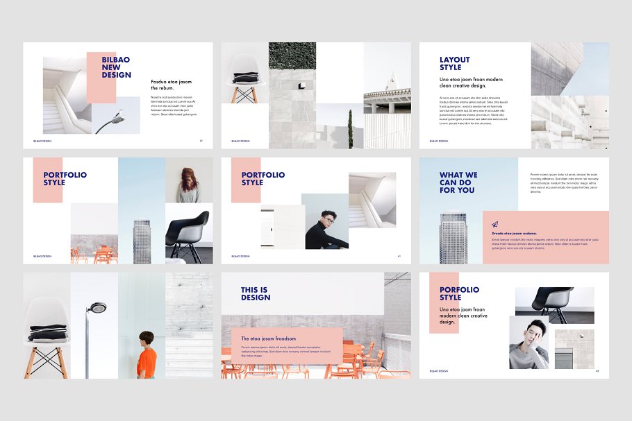 创意设计公司路演PPT幻灯片模板 BILBAO – Powerpoint Template + Bonus插图(8)