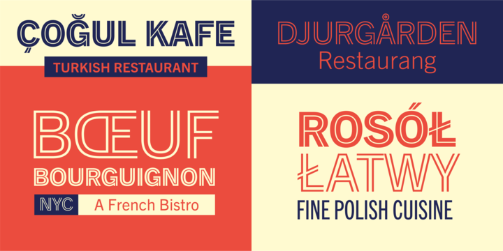 Trade Gothic Inline Font Family插图4