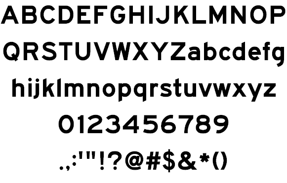 BywayEModified font插图1