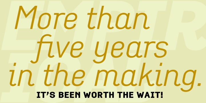 Empirical Font Family插图3