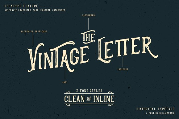 Historycal – 2 Font Styles插图1