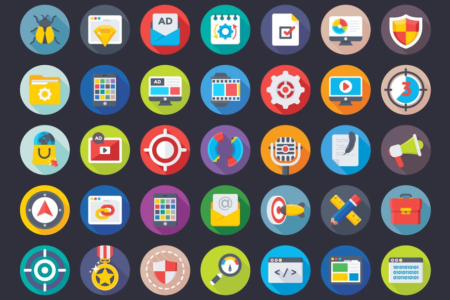 392枚SEO和数字营销图标 392 SEO and Digital Marketing Icons插图(7)