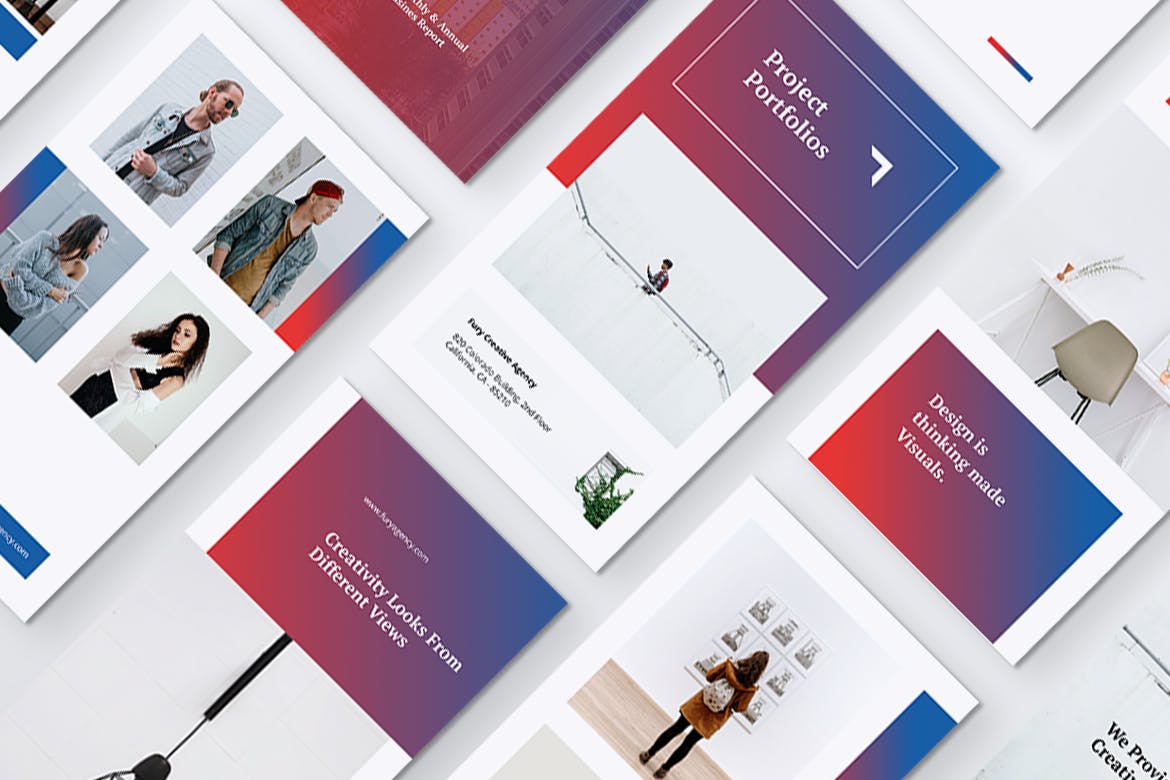 创意代理公司Instagram社交推广设计模板素材库精选 FURY Creative Agency Instagram Stories插图(3)