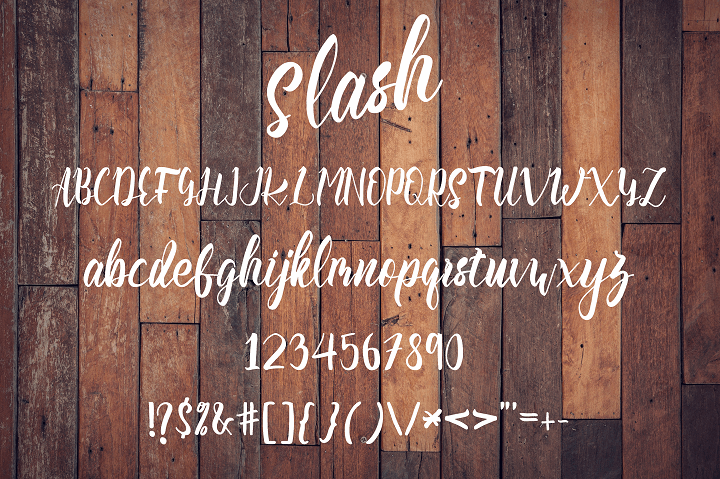 Slash font插图3 Slash font插图3