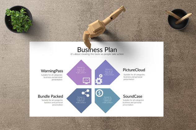 商业模式PPT展示幻灯片模板下载 MAXPLUS Powerpoint Template插图(5)