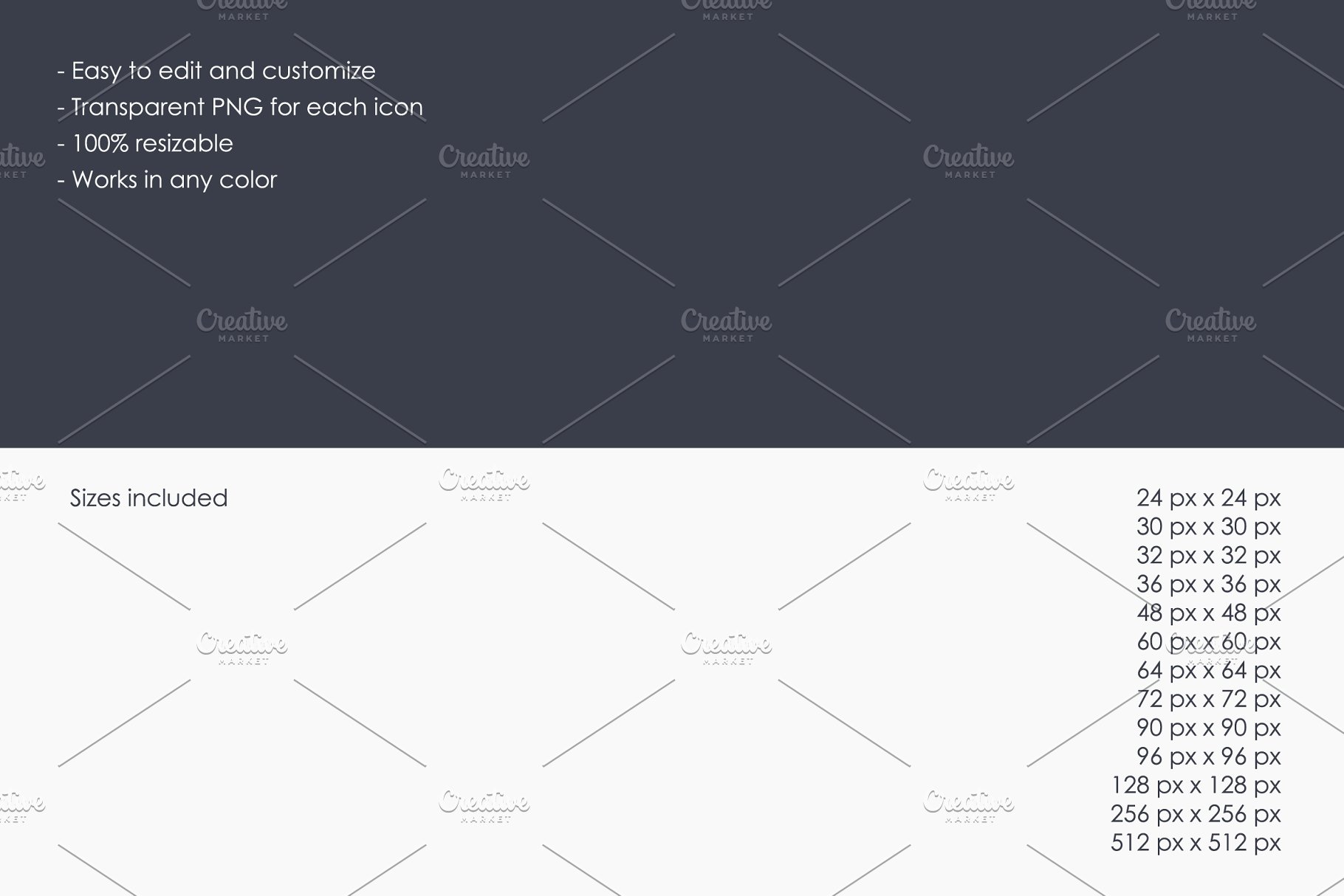 酒店旅馆主题线条图标 Hotel thinline icons插图(1)