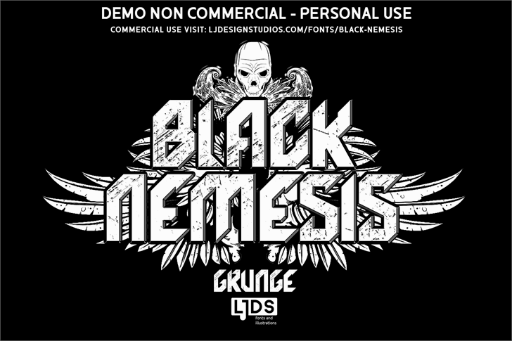 Black Nemesis Personal Use font插图 Black Nemesis Personal Use font插图