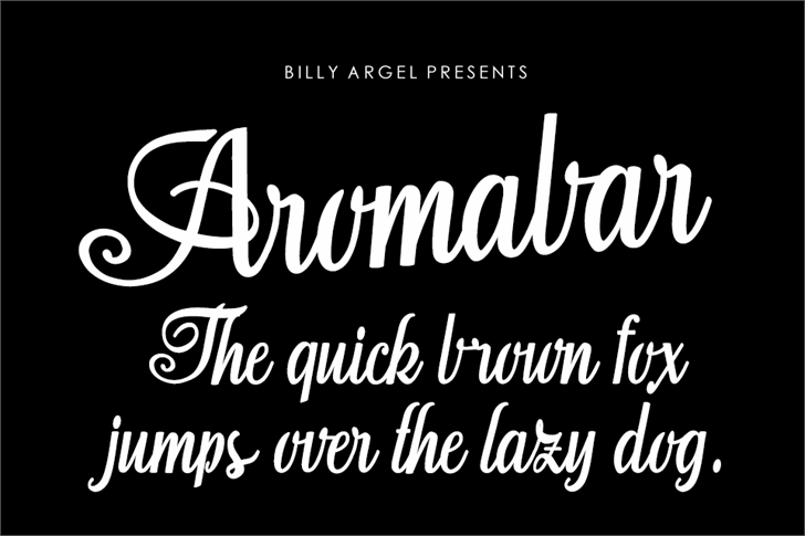 Aromabar Personal Use font插图
