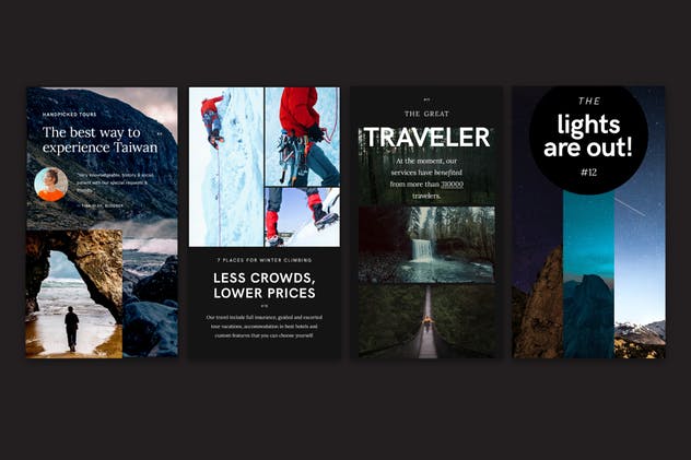 摄影作品展示/服装促销适用新媒体社交媒体Banner模板素材库精选合集v2 Instagram Stories — Promotion Pack (Set 2)插图(4)