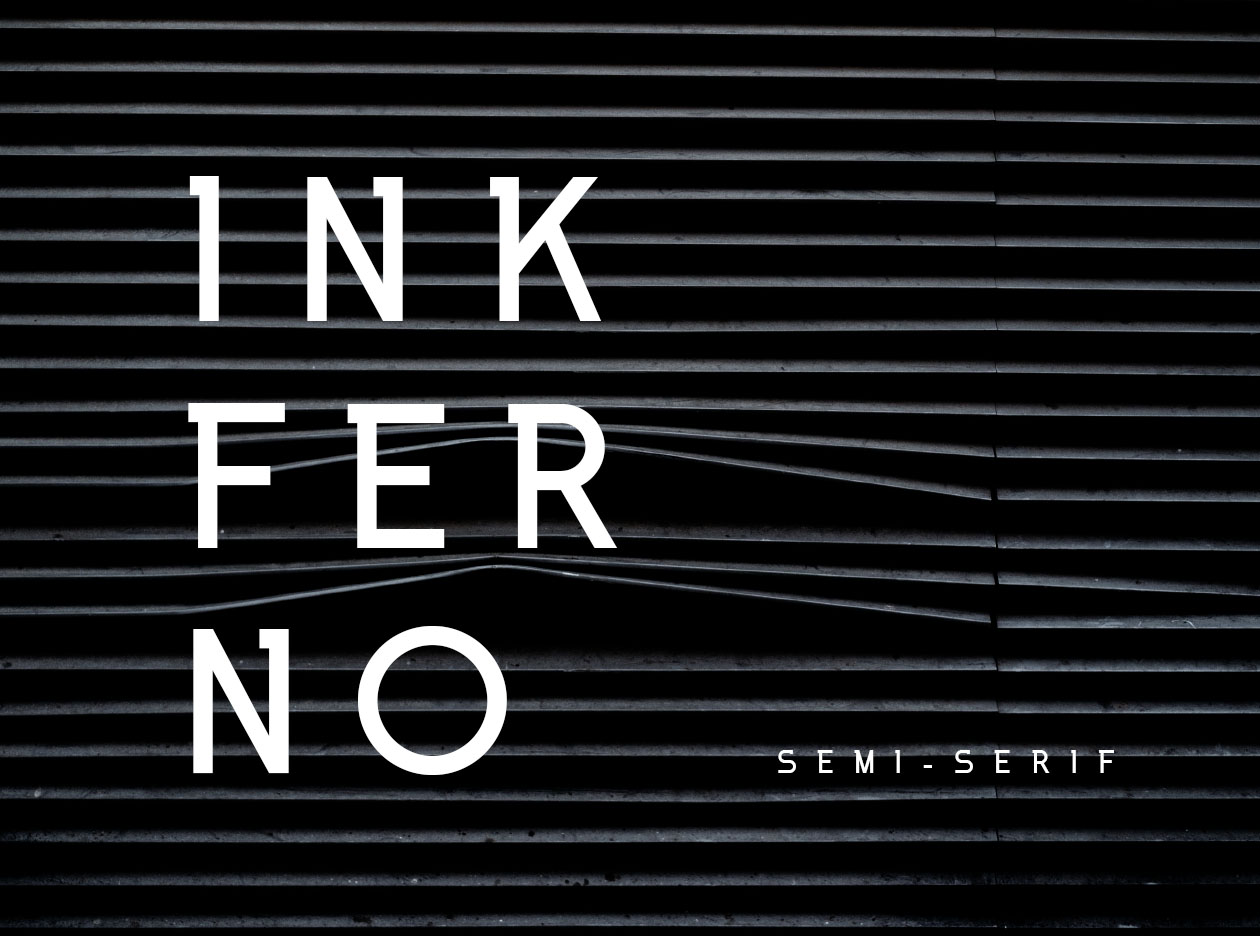 版式设计适用的半衬线字体 Inkferno Semi-Serif Typeface插图(3)
